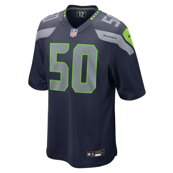 Jared Ivey Seattle Seahawks Official-Nike Team Game Jersey - College Navy