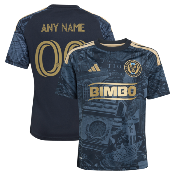 Official-Adidas Philadelphia Union Youth 2026 1776 Kit Replica Custom Jersey Navy