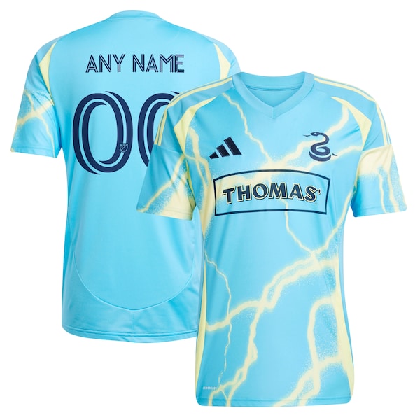 Official-Adidas Philadelphia Union 2025 The Voltage Kit Replica Custom Jersey Blue