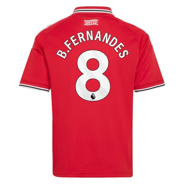 Official-Adidas Bruno Fernandes Manchester United 2026/27 Home Stadium Replica Jersey Red