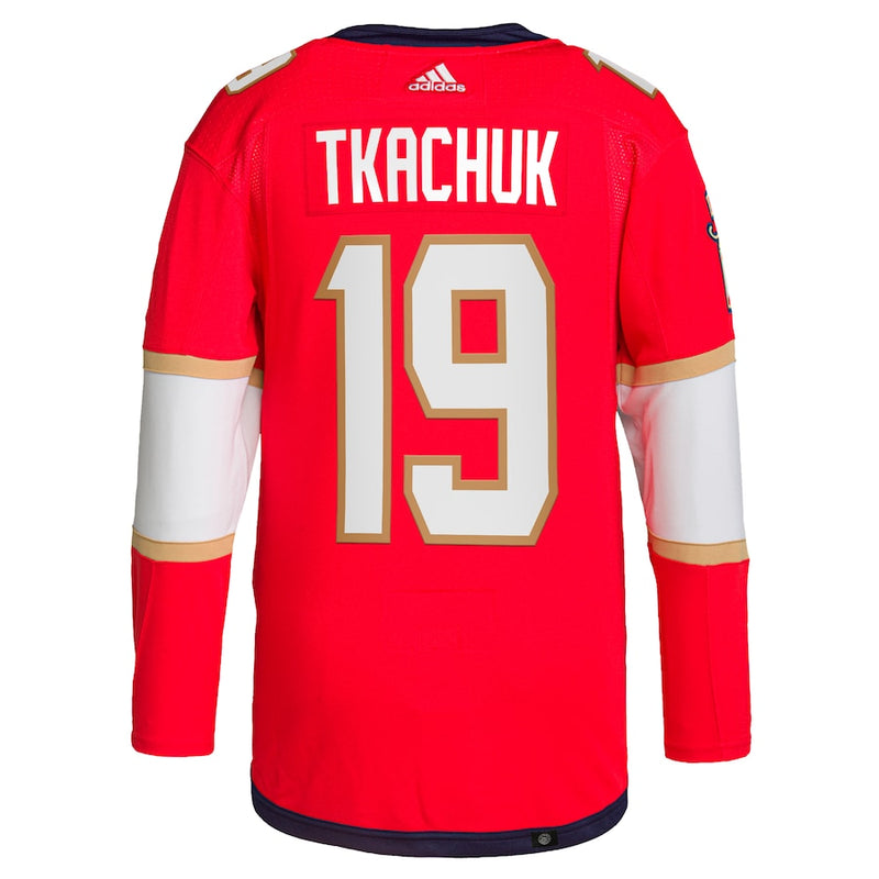 Matthew Tkachuk Florida Panthers adidas 2024 Stanley Cup Final Home Primegreen Authentic Player Jersey – Red