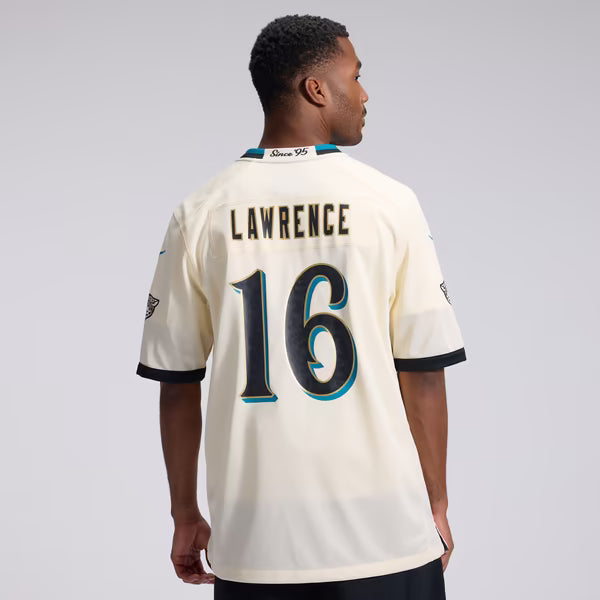 Trevor Lawrence Jacksonville Jaguars Official-Nike 2026 Rivalries Collection Game Jersey - Natural