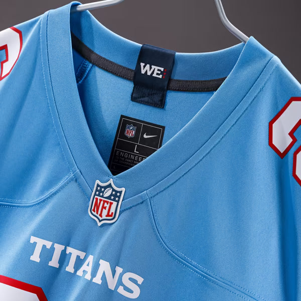 Jake Martin Tennessee Titans Official-Nike Team Game Jersey - Light Blue