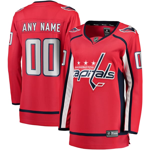 Teams Fans Shop Fanatics Women's Washington Capitals Home Breakaway Custom Jersey Red