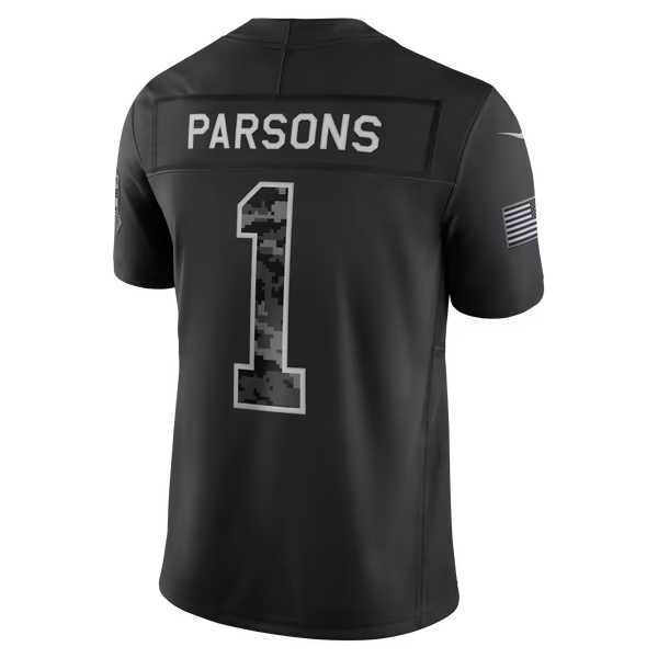 Micah Parsons Green Bay Packers Official-Nike 2026 Salute to Service Stitched Limited Jersey - Black