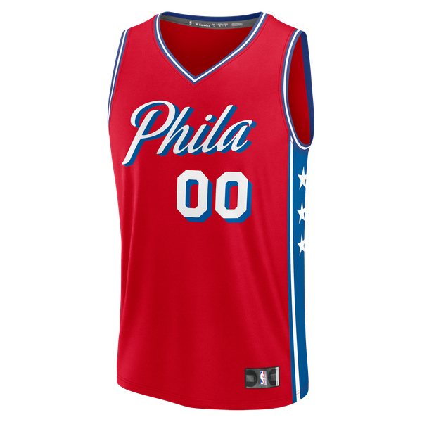Teams Fans Shop Philadelphia 76ers Fanatics Fast Break Jersey - Red