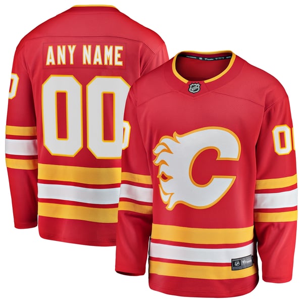 Teams Fans Shop Fanatics Calgary Flames Breakaway Custom Jersey