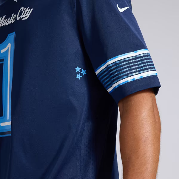 Cameron Ward Tennessee Titans Official-Nike 2026 Rivalries Collection Game Jersey - Navy