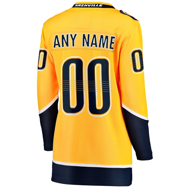 Teams Fans Shop Fanatics Women's Nashville Predators Home Breakaway Custom Jersey