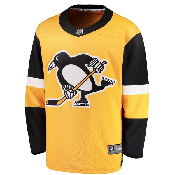 Teams Fans Shop Fanatics Pittsburgh Penguins Alternate Breakaway Jersey Gold