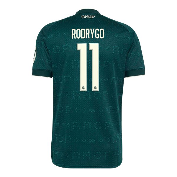 Rodrygo Real Madrid Official-Adidas 2026/27 Away Replica Jersey - Green