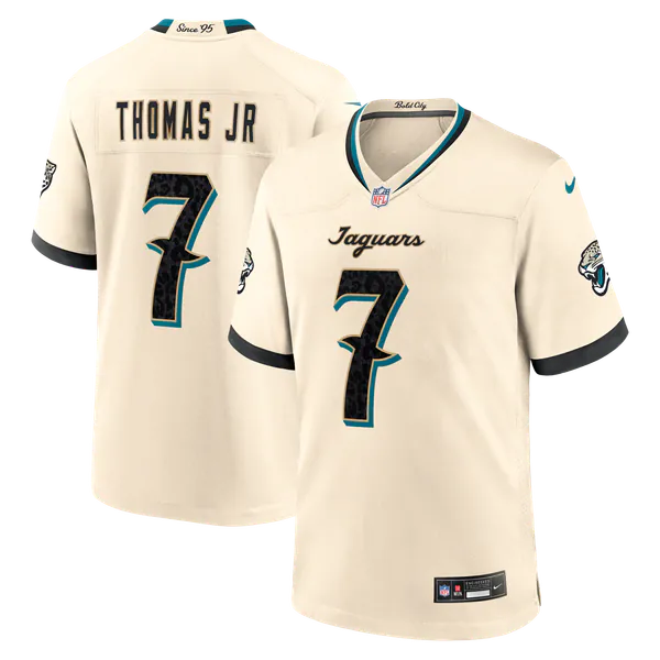 Brian Thomas Jr. Jacksonville Jaguars Official-Nike 2026 Rivalries Collection Game Jersey - Natural