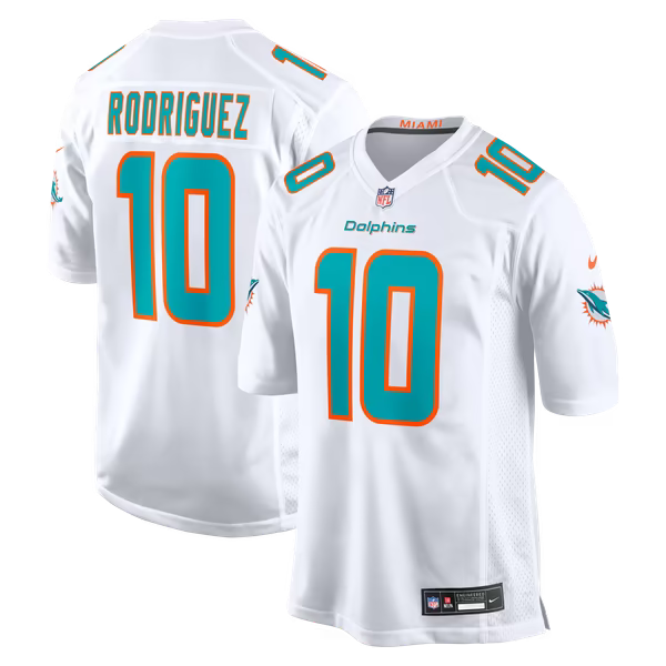 Jacob Rodriguez Miami Dolphins Official-Nike Game Jersey - White