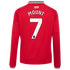 Official-Adidas Mason Mount Manchester United 2026/27 Home Replica Long Sleeve Jersey Red
