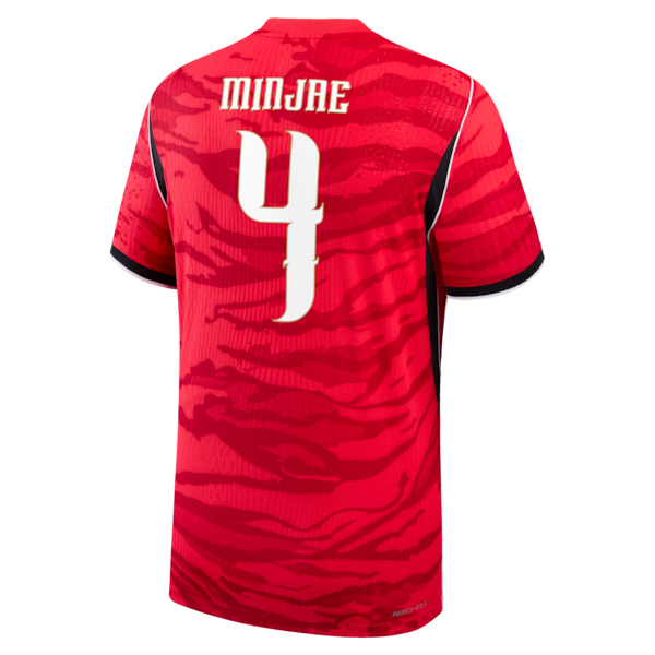 Official-nike Kim Min-Jae South Korea National Team 2026 Home Match Authentic Jersey Red