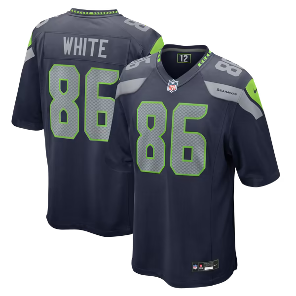 Ricky White Seattle Seahawks Official-Nike Team Game Jersey - College Navy