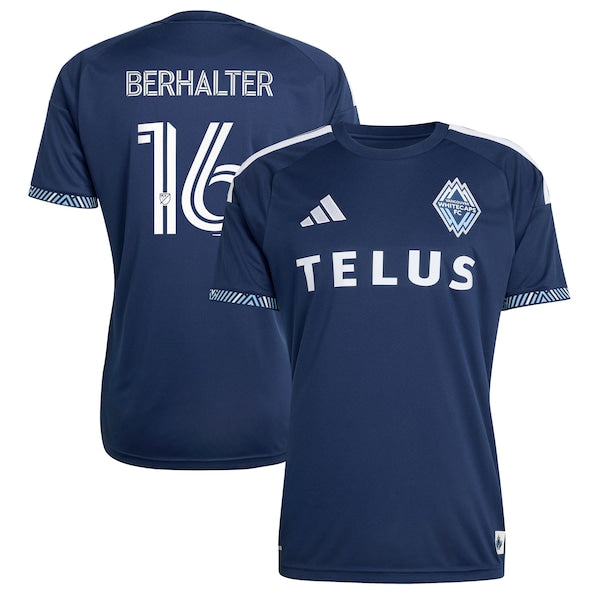 Official-Adidas Sebastian Berhalter Vancouver Whitecaps FC 2026 The Coastal Jersey Replica Blue