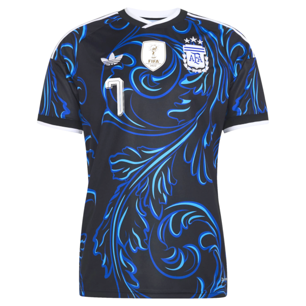 Official-Adidas Rodrigo De Paul Argentina National Team 2026 Away Replica Jersey Black
