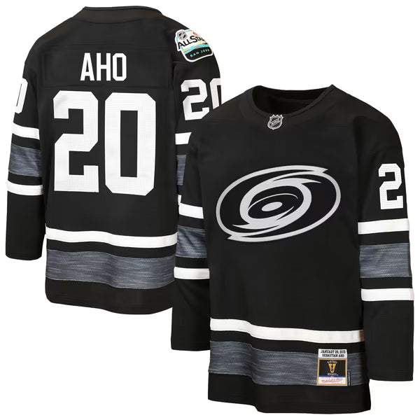 Teams Fans Shop Youth Mitchell & Ness Sebastian Aho Carolina Hurricanes 2019 All-Star Jersey