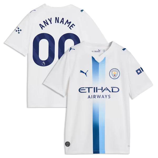 Manchester City Official-Puma Youth 2026/27 Third Replica Custom Jersey - White