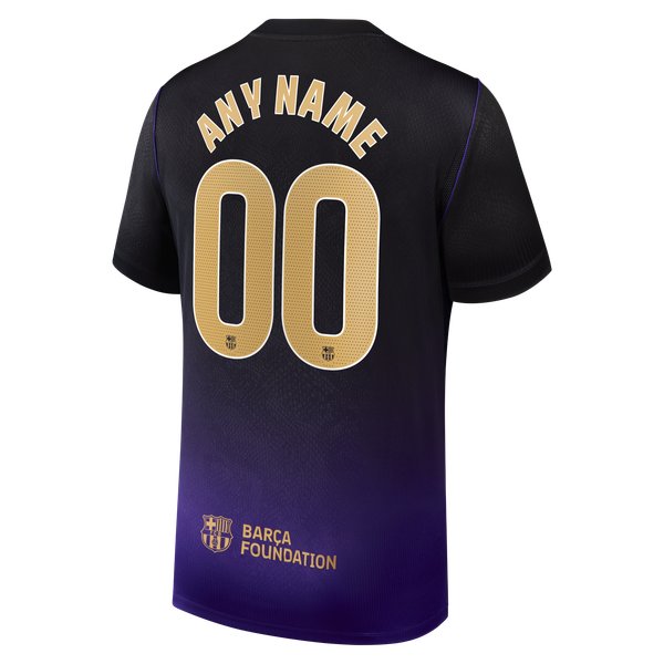 Barcelona Official-Nike 2026/27 Away Stadium Replica Custom Jersey - Purple