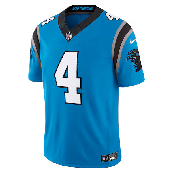 Tetairoa McMillan Carolina Panthers Official-Nike Alternate Vapor F.U.S.E. Stitched Limited Jersey - Blue