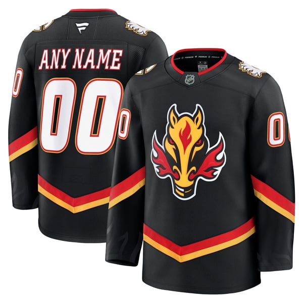 Teams Fans Shop Calgary Flames Fanatics Alternate Premium Custom Jersey