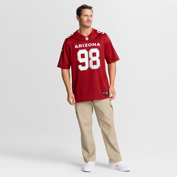 Jared Harrison-Hunte Arizona Cardinals Official-Nike Team Game Jersey - Cardinal