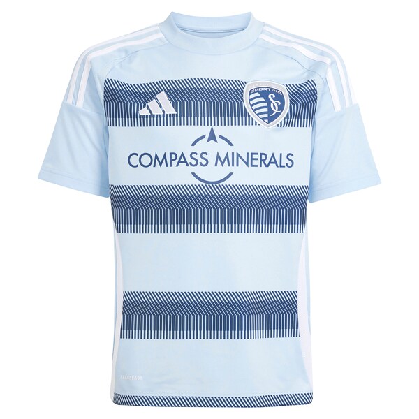 Official-Adidas Sporting Kansas City Youth 2025 One KC Replica Custom Jersey Light Blue