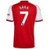 Bukayo Saka Arsenal Official-Adidas 2026/27 Home Replica Jersey - Red