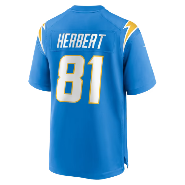 Patrick Herbert Los Angeles Chargers Official-Nike Team Game Jersey - Powder Blue