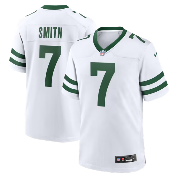 Geno Smith New York Jets Official-Nike Game Jersey - Legacy White