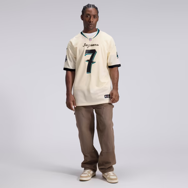 Brian Thomas Jr. Jacksonville Jaguars Official-Nike 2026 Rivalries Collection Game Jersey - Natural