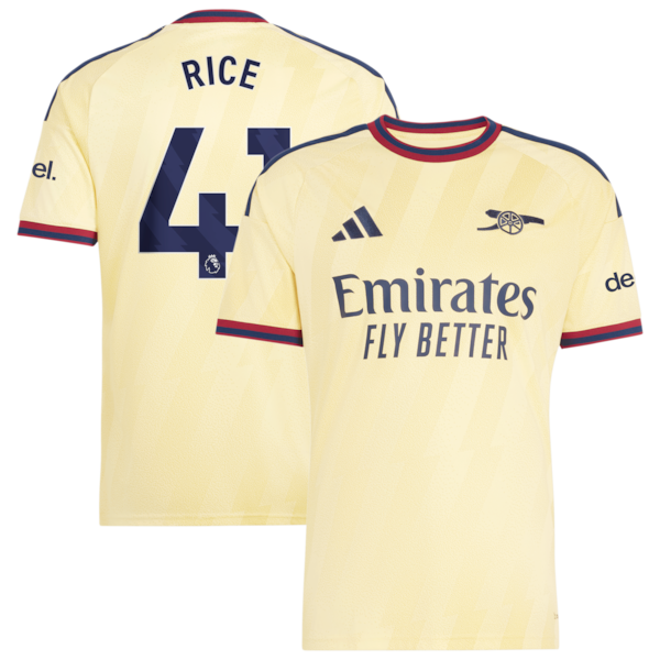 Declan Rice Arsenal Official-Adidas 2026/27 Third Replica Jersey - Yellow