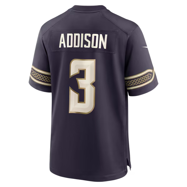 Jordan Addison Minnesota Vikings Official-Nike 2026 Rivalries Collection Game Jersey - Purple