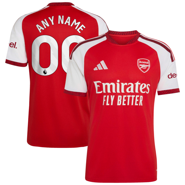 Official-Adidas Arsenal 2026/27 Home Replica Custom Jersey Red