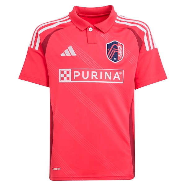 Official-Adidas St. Louis CITY SC Youth 2025 Forever CITY Red Replica Custom Jersey