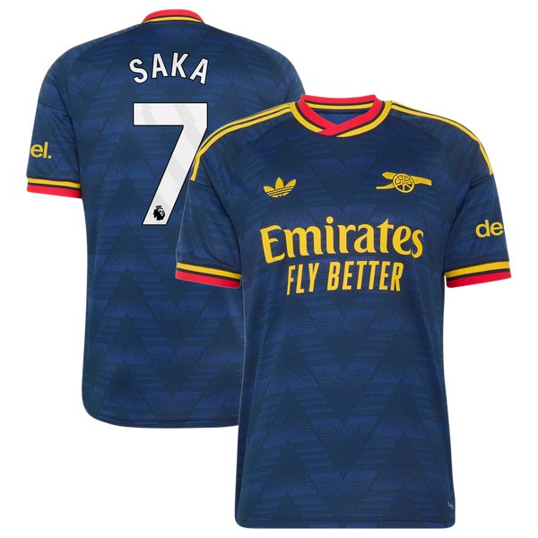Bukayo Saka Arsenal Official-Adidas 2026/27 Away Replica Jersey - Navy