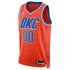 Teams Fans Shop Jordan Brand Unisex OKC Thunder Statement Jersey Orange