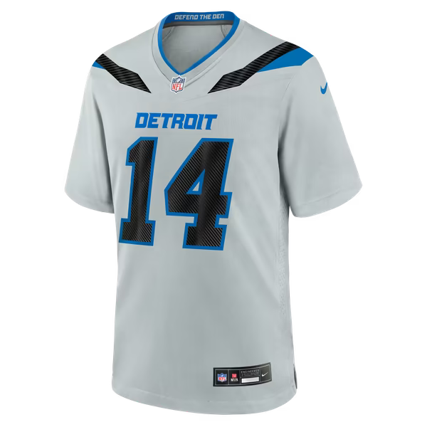 Amon-Ra St. Brown Detroit Lions Official-Nike 2026 Rivalries Collection Game Jersey - Silver