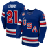 Teams Fans Shop Dylan Larkin Nike US Hockey 2026 Home Jersey Royal