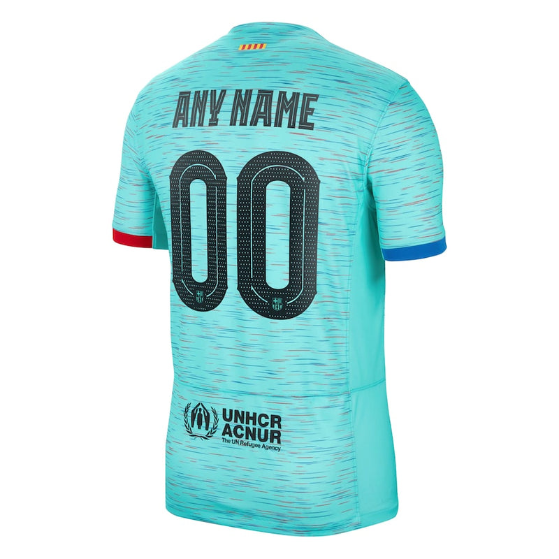 Barcelona Nike 2023/24 Third Custom Jersey - Aqua