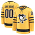Teams Fans Shop Fanatics Pittsburgh Penguins Alternate Premium Custom Jersey - Gold
