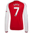 Bukayo Saka Arsenal Official-Adidas 2026/27 Home Replica Long Sleeve Jersey - Red