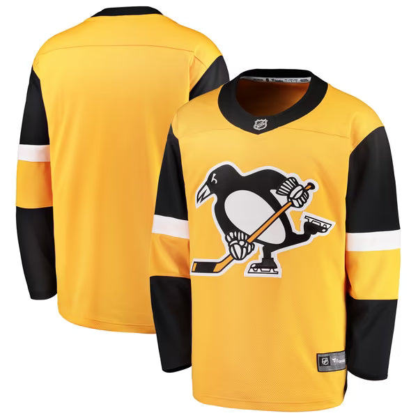Teams Fans Shop Fanatics Pittsburgh Penguins Alternate Breakaway Jersey Gold