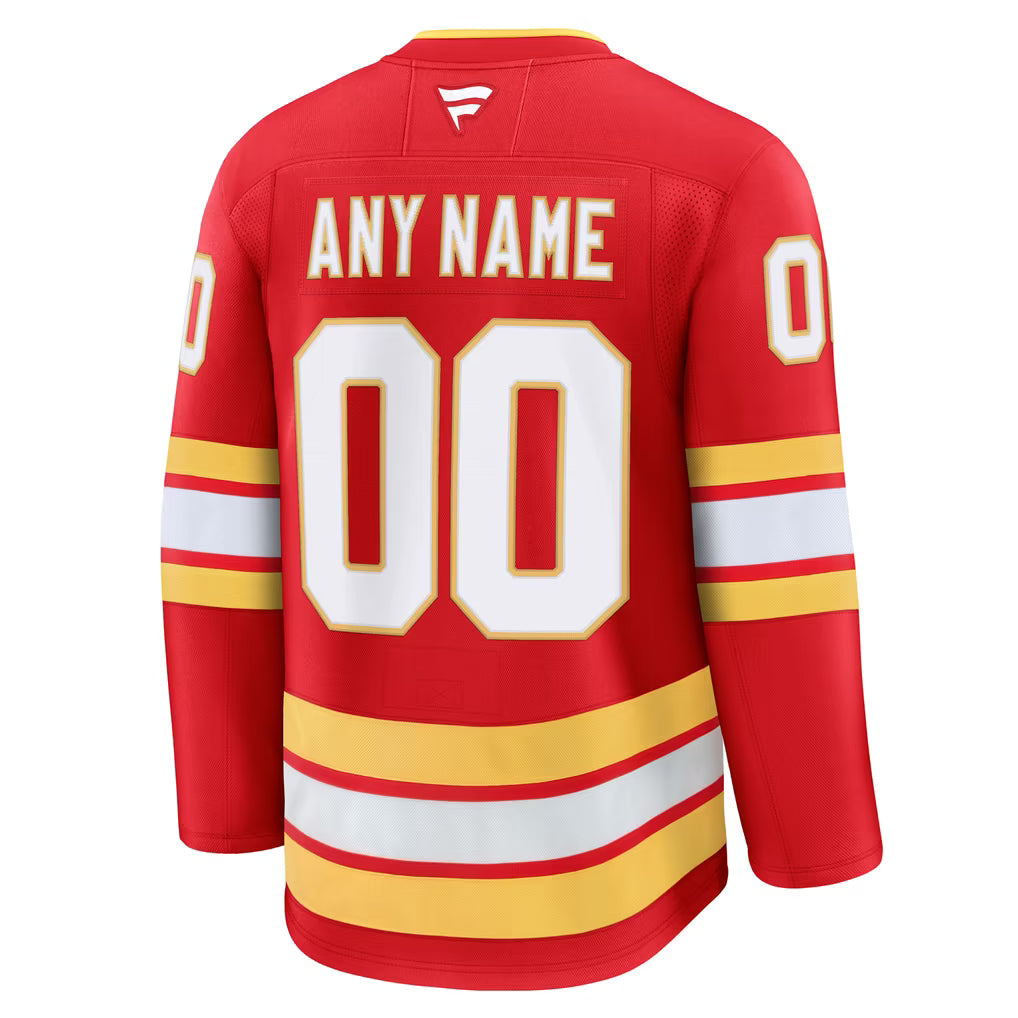 Teams Fans Shop Fanatics Calgary Flames Home Premium Custom Jersey