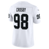 Maxx Crosby Las Vegas Raiders Official-Nike Vapor F.U.S.E. Stitched Limited Jersey - White