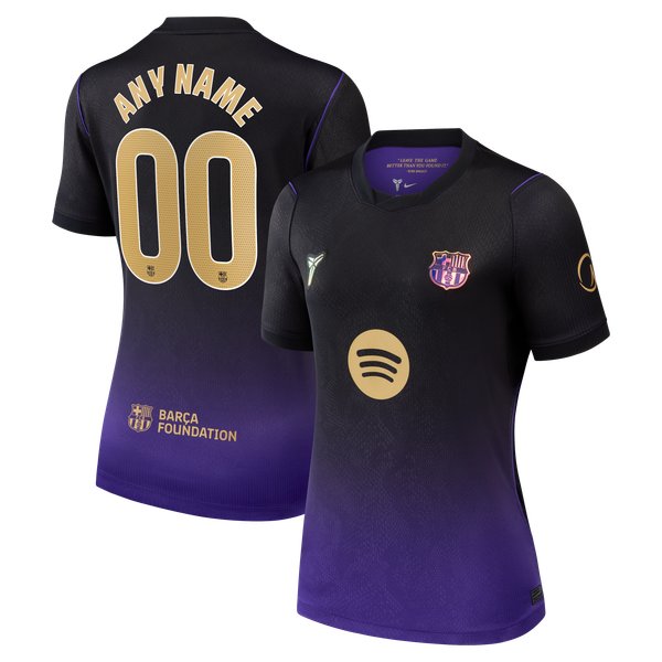 Barcelona Official-Nike Women's 2026/27 Away Stadium Replica Custom Jersey - Purple