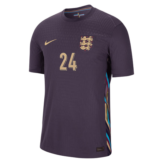 England Nike Dri Fit Adv Away 2024/25 with Palmer 24 printing Jersey - Purple