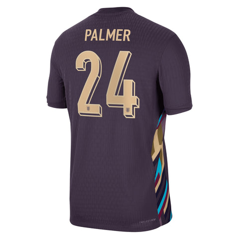 England Nike Dri Fit Adv Away 2024/25 with Palmer 24 printing Jersey - Purple